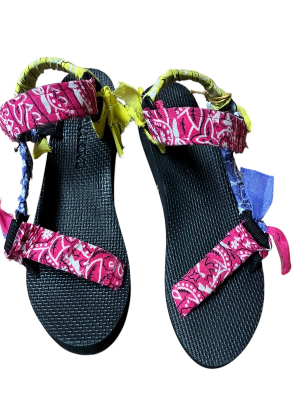 Arizona Love Trekky Multicolor Bandana Sandals Size 38